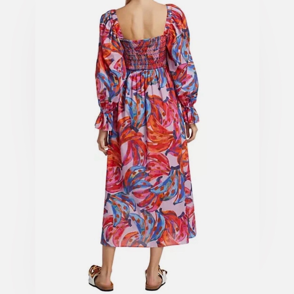 FARM Rio Tropical Banana Pink Maxi Dress size L - Picture 2 of 12